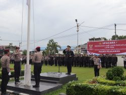 Bacakan Pidato Kepala BPIP, Kapolres Pelalawan Pimpin Upacara Hari Kelahiran Pancasila 2026