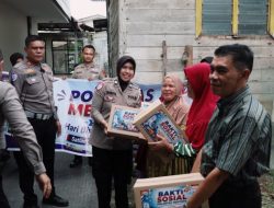 Dalam Rangka HUT Bhayangkara ke 80, Polantas Menyapa dan Salurkan Bansos kepada Masyarakat Pesisir