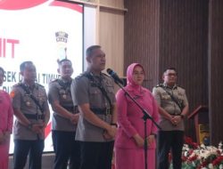Prosesi Sertijab dan Kenal Pamit Lima Pejabat Polres Dumai Berlangsung Khidmat