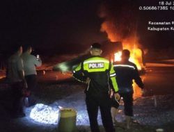 Tindak Lanjut Cepat Laporan 110, Polres Kuansing Musnahkan 1 Unit PETI di Desa Beringin Taluk