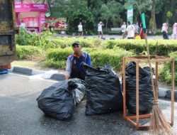 Kebersamaan Polri dan DLHK Wujudkan Pekanbaru Kembali Bersih Usai RBR 2026