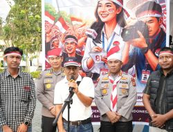 Satukan Semangat Merah Putih, Ditbinmas dan Bid Humas Polda Riau Serta Insan Pers Peringati HUT RI ke-81