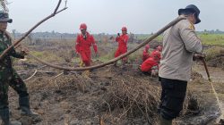 287 Personel Gabungan Kejar Pemadaman Karhutla Pelalawan