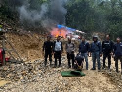 Tegas! Polisi Bongkar Tambang Emas Ilegal di Kampar Kiri, 1 Operator Ditangkap