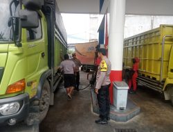 Polsek Kuantan Mudik Patroli SPBU Koto Gunung, Pastikan Penyaluran BBM Tepat Sasaran