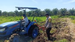 Polsek Kandis Kawal Pengolahan Lahan Jagung Kuartal III, Dukung Swasembada Pangan Nasional