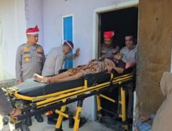Polres Dumai Bersama Polda Riau Evakuasi Lansia Sakit Menahun dalam Kegiatan Ekspedisi Merah Putih Presisi