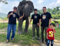 Sambut HUT RI ke-81, XCI Lancang Kuning Kunjungi Pusat Konservasi Gajah Minas