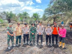 Cegah Karhutla Meluas, Wakapolda Riau dan Irdam XIX/TT Turun Langsung Padamkan Api di Pasir Limau Kapas