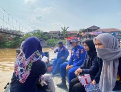 Green Policing di Arena Pacu Jalur, Ditpolairud Polda Riau Bersihkan Sampah di Tepian Narosa