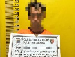 Satresnarkoba Rohil Sita Sabu, Ekstasi, Timbangan dan HP dari Gubuk di Jalan Akasia