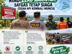 Kabar Baik! Riau Zero Karhutla, Tak Ada Api Aktif Hari Ini
