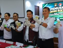 Polresta Pekanbaru Musnahkan BB Narkoba Hasil Pengungkapan Kasus