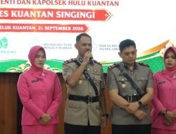 Tujuh Pejabat Polres Kuansing Sampaikan Kesan Pesan dalam Acara Kenal Pamit