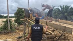 Kapolres Kuansing: 13 Rakit PETI Tak Beroperasi Dimusnahkan Agar Tak Dipakai Lagi