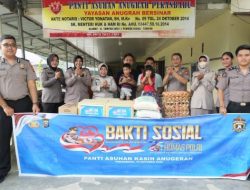 Polisi Bersama Masyarakat, Bidhumas Polda Riau Berbagi di HUT ke-75 Humas Polri