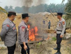 Polres Kuansing Lakukan Pencegahan PETI, 9 Rakit Stingkay di Sungai Langsat Ditertibkan Polsek Benai