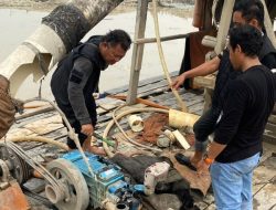 Polsek Kuantan Hilir Tertibkan 2 Rakit PETI di Kasang Limau Sundai
