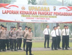 Haru! Jelang Purna Tugas, Personel Polres Kuansing Naik Pangkat Jadi Kompol, Kapolres: Ini Bentuk Penghargaan Institusi!
