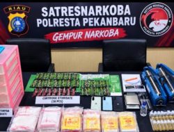 Polisi Gerebek Kos di Payung Sekaki, Amankan Pengedar Sabu dan Etomidate