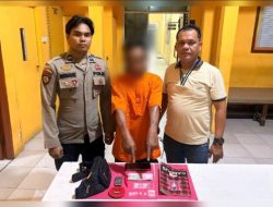 Asyik di Halaman Samping, Pengedar Sabu 1,48 Gram Dibekuk Polsek Tapung Hilir