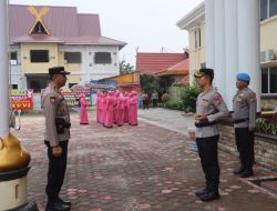Upacara Sertijab dan Pelepasan Purnabakti Digelar di Mapolres Dumai